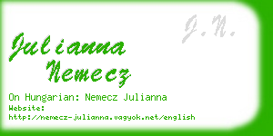 julianna nemecz business card